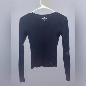 Plain Black Long Sleeve Top